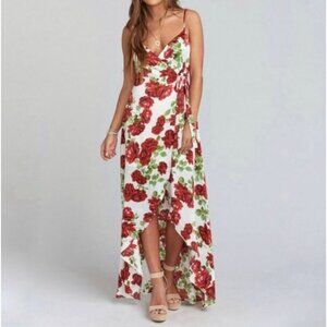 Show me your Mumu Mariah Wrap red floral‎ dress XS